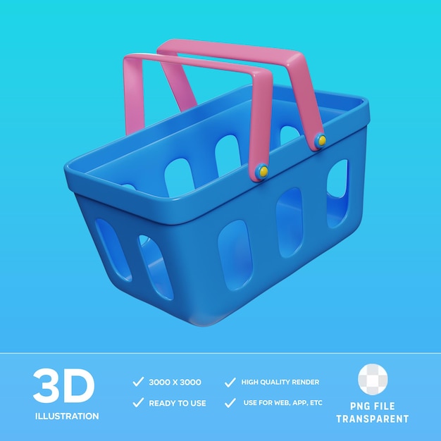 Illustrazione 3D del carrello PSD