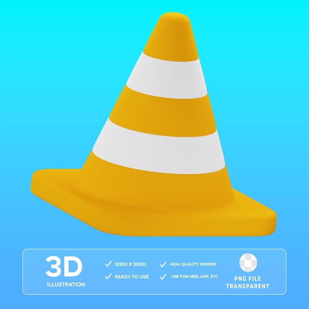 Illustrazione 3D del cono di sicurezza PSD