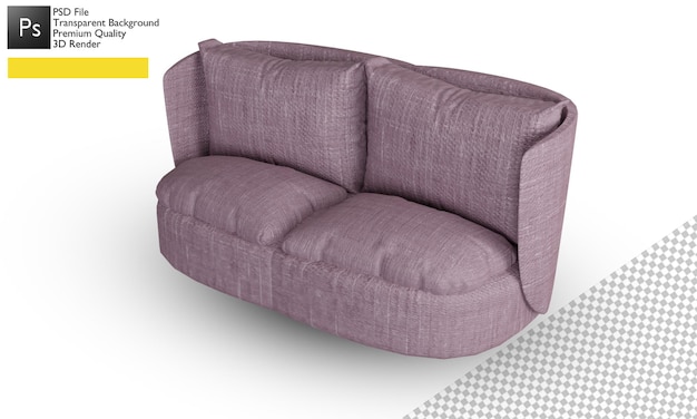 illustrazione 3d del divano