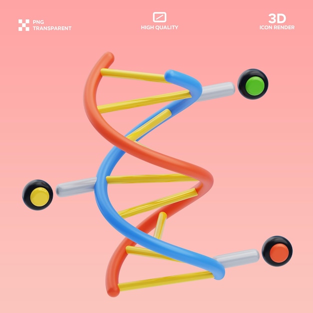 Illustrazione 3D del DNA PSD
