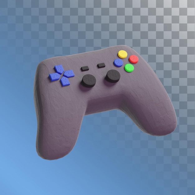 Illustrazione 3D del gamepad