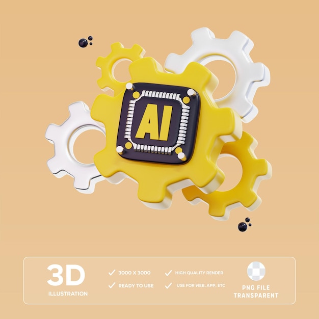 Illustrazione 3D del generatore PSD ai