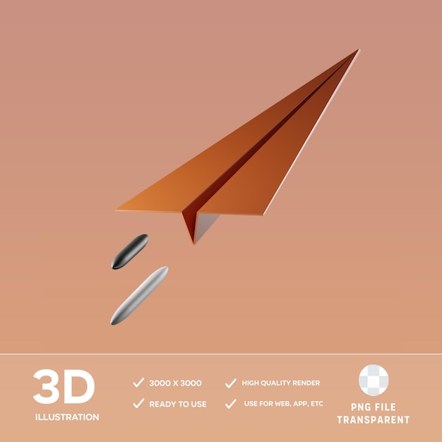 Illustrazione 3D del lancio del PSD