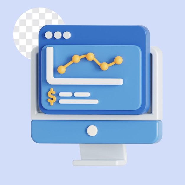 Illustrazione 3D dell'analisi dei dati