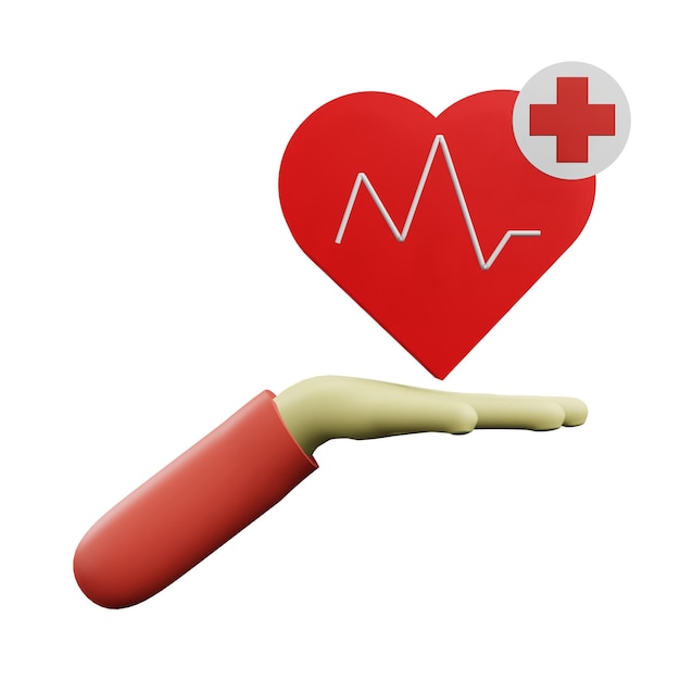Illustrazione 3D dell'assistenza sanitaria 5
