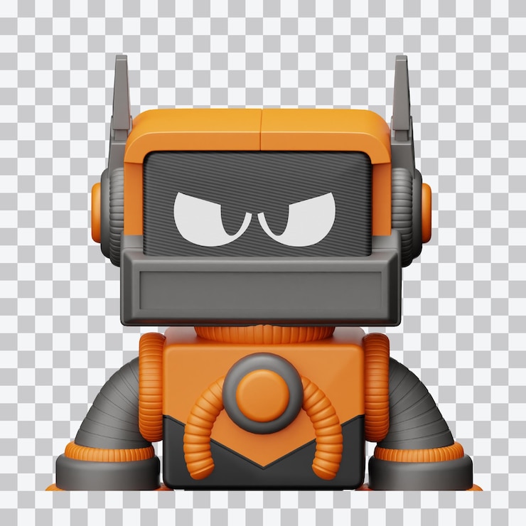 PSD illustrazione 3d dell'avatar robot