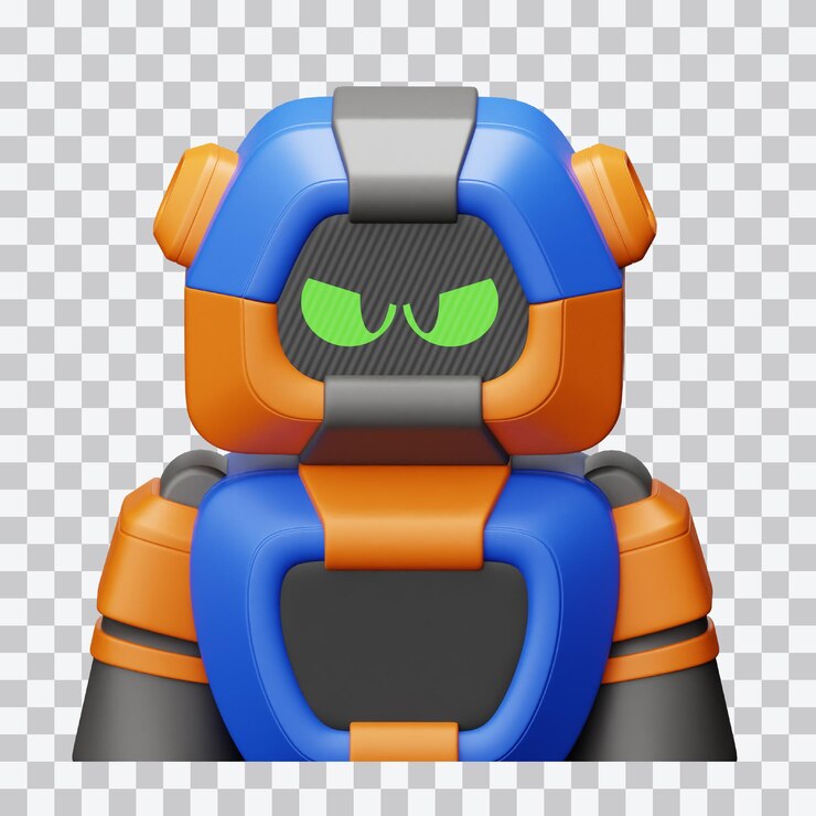 PSD illustrazione 3d dell'avatar robot