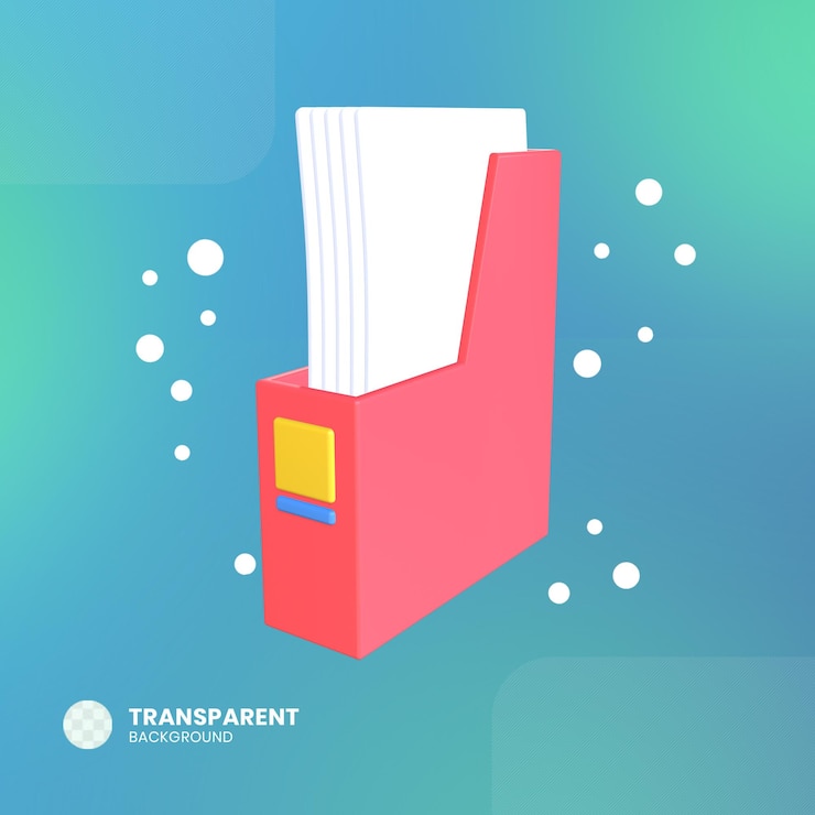 PSD illustrazione 3d dell'icona di istruzione