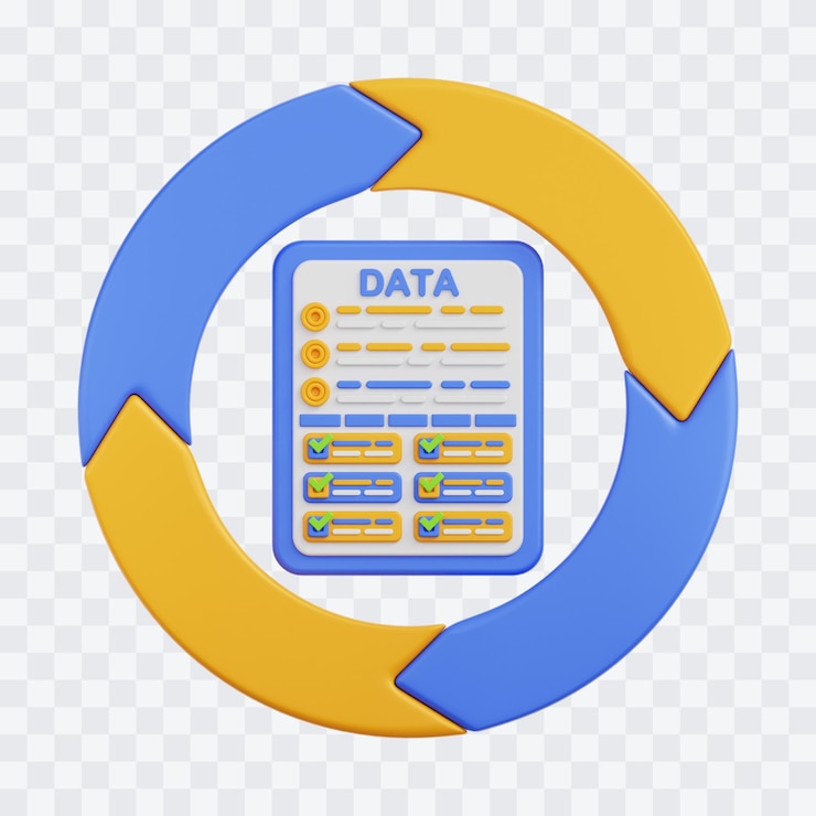 PSD illustrazione 3d dell'infografica dei dati