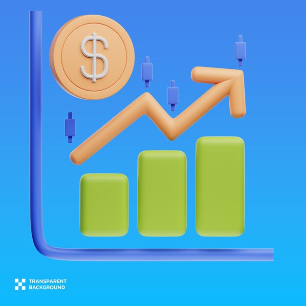 Illustrazione 3D della borsa PSD