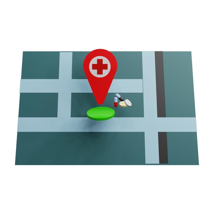 PSD illustrazione 3d della cartella medica