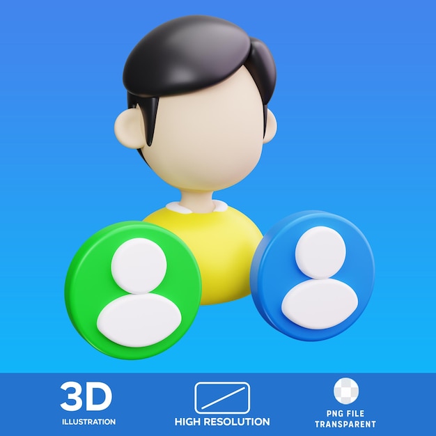 Illustrazione 3D della comunità PSD