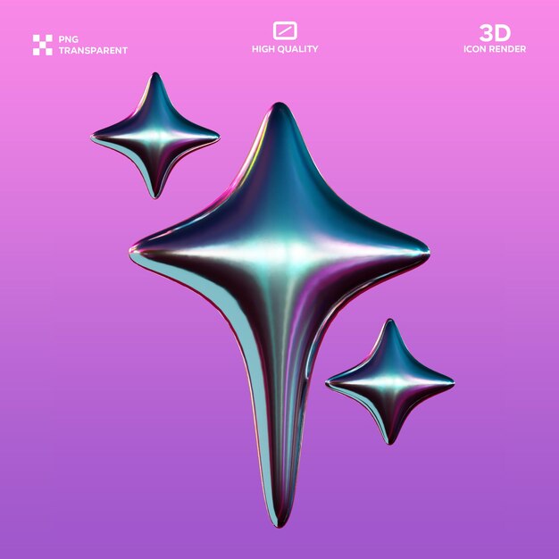 Illustrazione 3D della forma astratta PSD