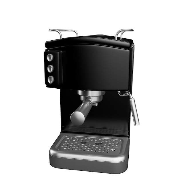 Illustrazione 3d della macchina da caffè