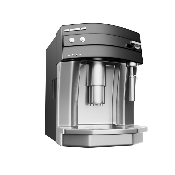 PSD illustrazione 3d della macchina da caffè