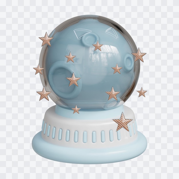 Illustrazione 3D della palla magica