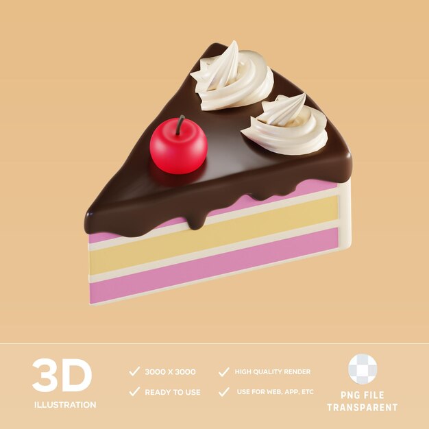 Illustrazione 3D della pasticceria PSD