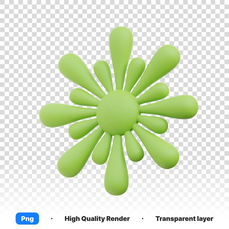 Illustrazione 3D della struttura atomica chimica fisica di un modello 3D su sfondo trasparente