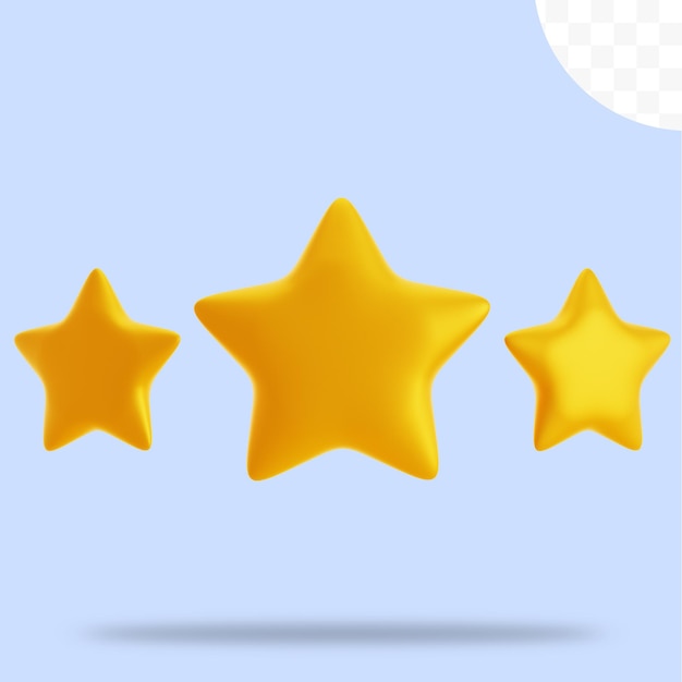 Illustrazione 3D delle stelle