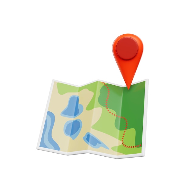 Illustrazione 3D di campeggio