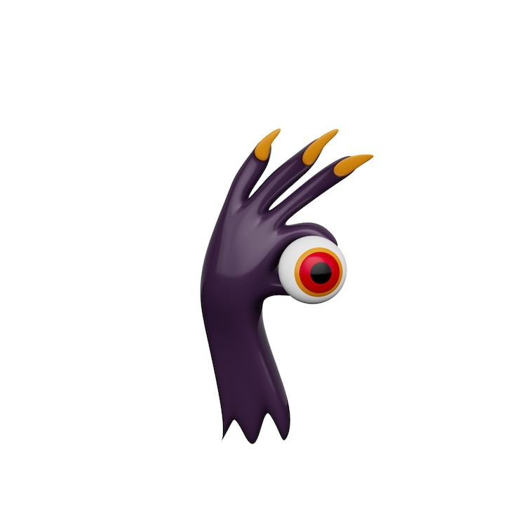 PSD illustrazione 3d di halloween