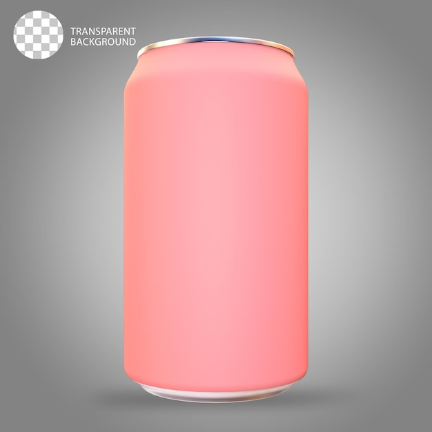 Illustrazione 3D di lattine di alluminio isolate