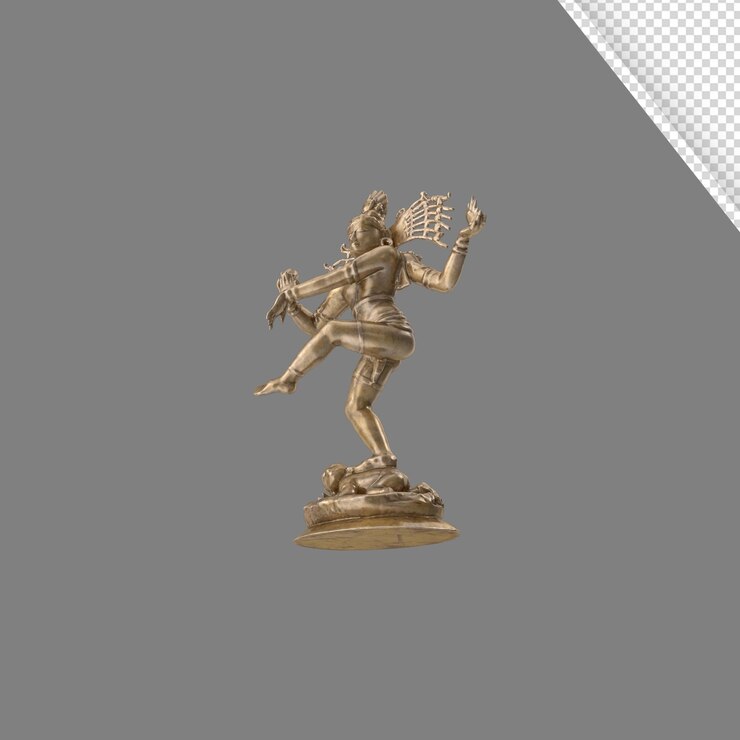 Illustrazione 3D di Lord Shiva con sfondo trasparente
