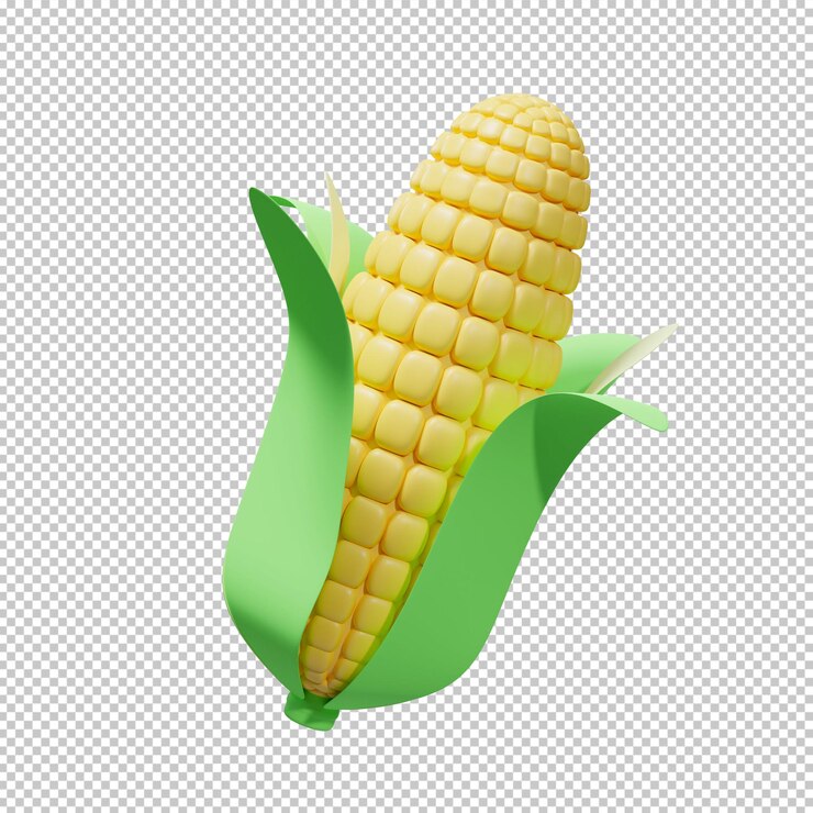 illustrazione 3d di mais