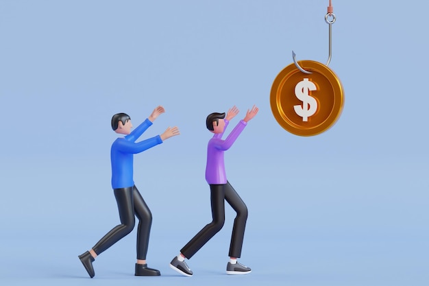 Illustrazione 3D di Money Trap