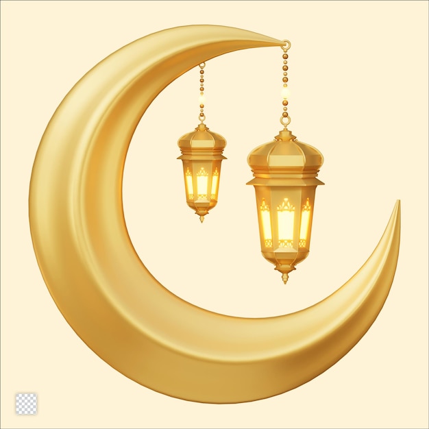 Illustrazione 3D di Ramadan Kareem
