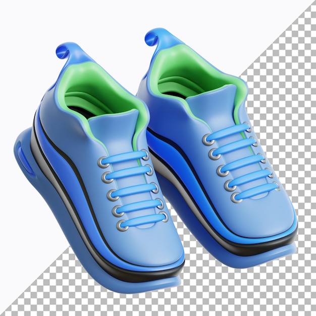 Illustrazione 3D di scarpe da corsa sportive
