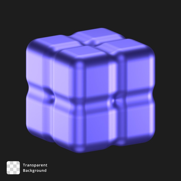 Illustrazione 3D di un oggetto astratto