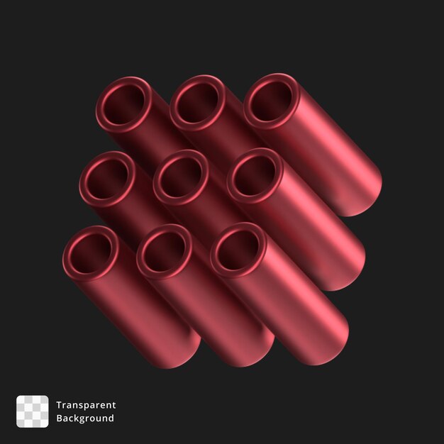 Illustrazione 3D di un oggetto astratto