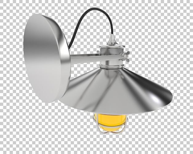Illustrazione 3D di una lampada esterna isolata su uno sfondo trasparente
