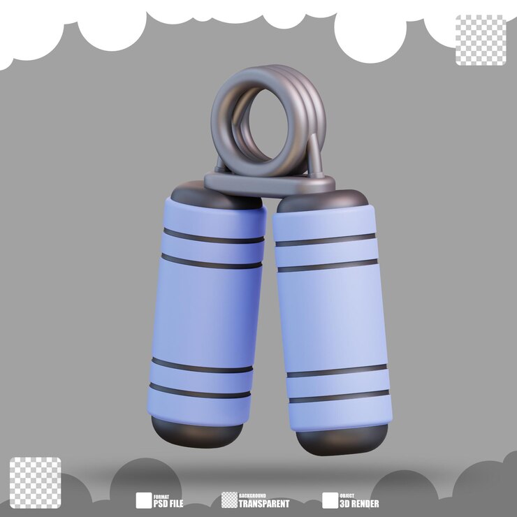 PSD illustrazione 3d impugnatura 3