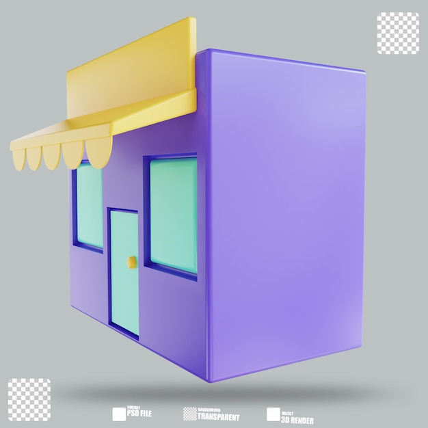 Illustrazione 3D Negozio 2