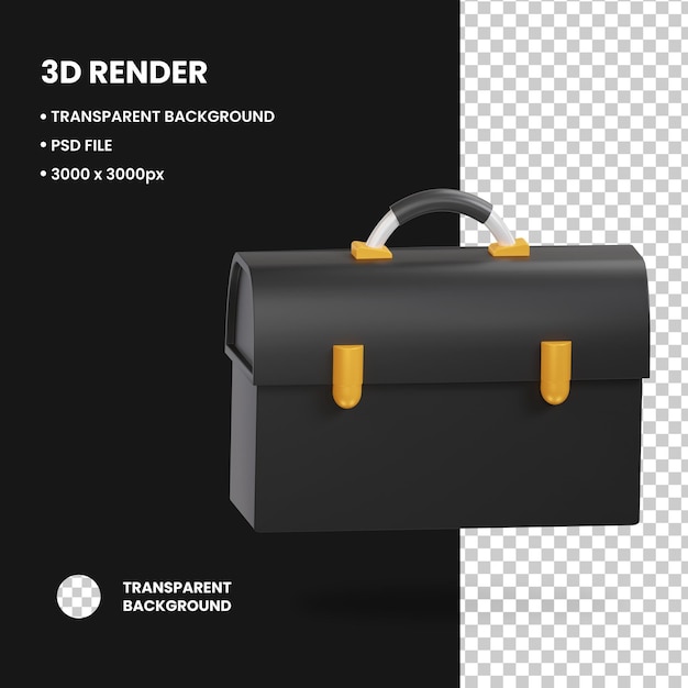 Illustrazione 3D Oggetto valigetta