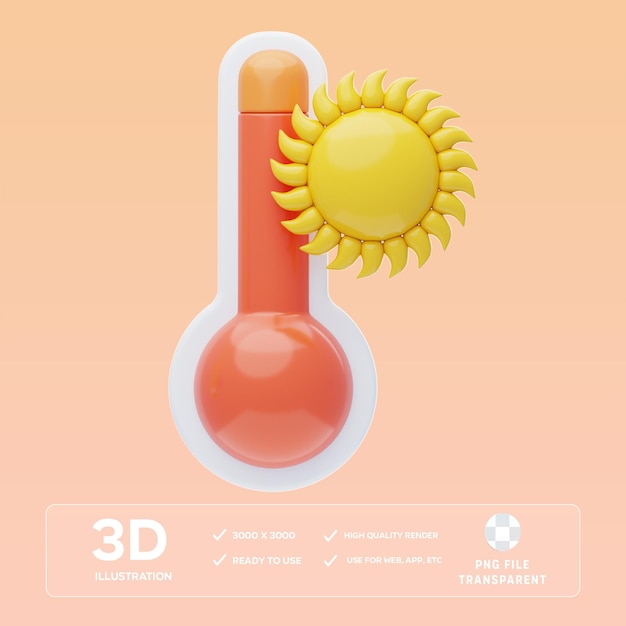Illustrazione 3D PSD Hot