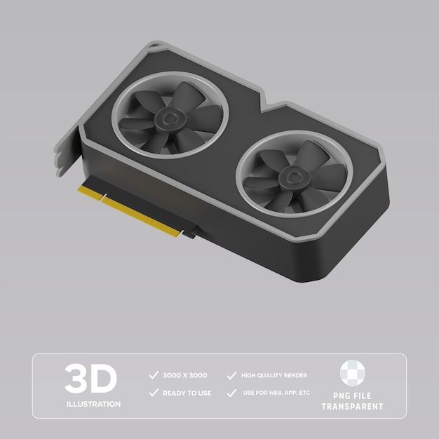 Illustrazione 3D PSD VGA