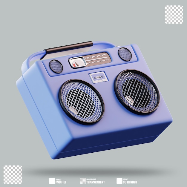 Illustrazione 3D Radio 2