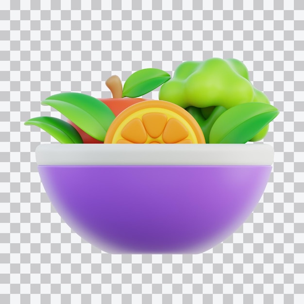 Illustrazione 3D vegana
