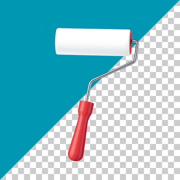 Illustrazione a rulli di vernice 3D premium psd