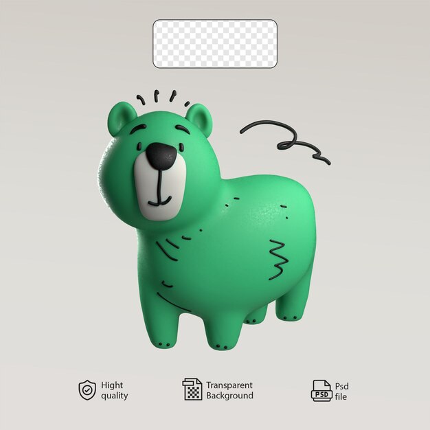 Illustrazione con elementi di rendering 3D