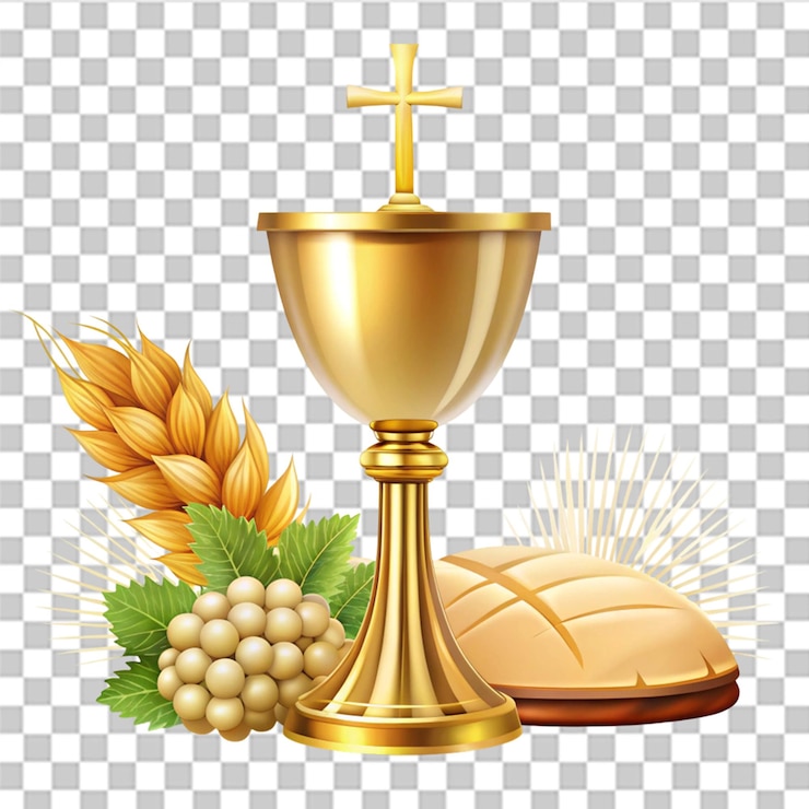PSD illustrazione cristiana del sacramento isolata su uno sfondo trasparente