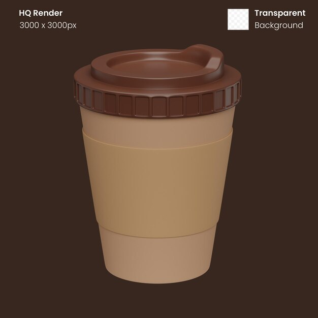 illustrazione del caffè 3d