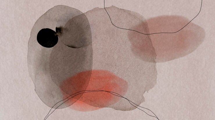 PSD illustrazione del fondo dei cerchi dell'acquerello astratto variopinto