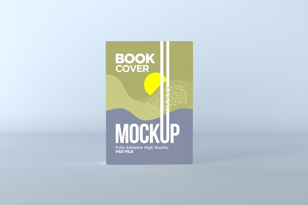 Illustrazione del rendering 3d del mockup della copertina del libro