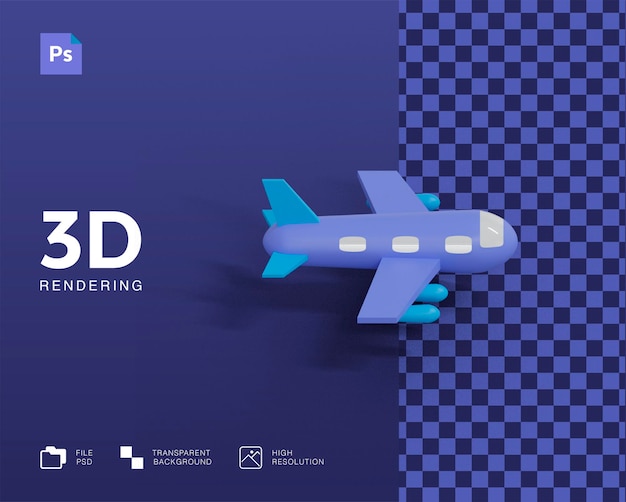 Illustrazione dell'aereo 3D