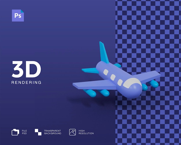 Illustrazione dell'aereo 3D