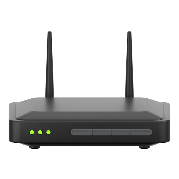 Illustrazione dell'icona 3D del router